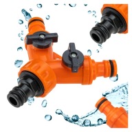 Rozdzielacz Trójnik Zakręcany Na Wąż Ogrodowy Przyłącze Z Zaworami Do Węża