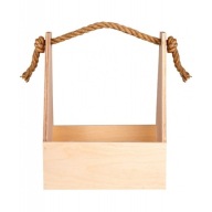 Drewniane pudełko, NOSIDŁO na alkohol ze sznurkiem