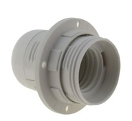 Plastikowa oprawka z kołnierzem Plastrol OE-27K E27 biała