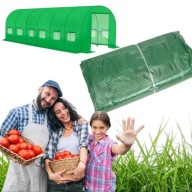 FOLIA NA TUNEL OGRODOWY GRUBA MOCNA SZKLARNIA FILTR UV4 6X3 18M2 WYTRZYMAŁA