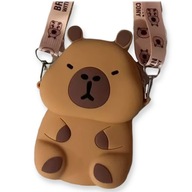 Torba na Ramię Kapibara Capybara z Paskiem Zasuwana Wodoodporna Gumowa