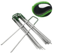 SZPILKI MOCUJĄCE METALOWE 30 SZT DO SZTUCZNEJ TRAWY AGROWŁÓKNINY DRUT STAL