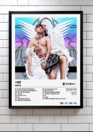 mata „<33” | plakat A3 Prezent album rap ozdoba na ścianę