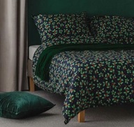 Świąteczna Pościel elegancka Home&You w ostrokrzew granatowa zimę