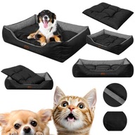 LEGOWISKO DLA DUZEGO PSA DUZE KOJEC LOZKO DLA ZWIERZAT CZARNE + MATERAC