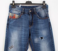 BENETTON SPODNIE jeans przetarcia roz 160 chłopiec 11-12 lat roz 2XL
