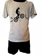 Piżama męska krótki rękaw krótkie spodnie r. XL