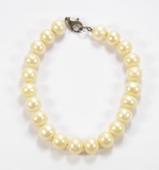 STARA BRANSOLETKA PERŁY NATURALNE SREBRNE ZAPIĘCIE ZOBACZ TANIO!