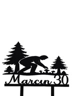 topper na tort dekoracja urodziny personalizacja PRZYRODA GRZYBY LAS!!!