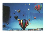 Pocztówka - Balony i Niagara w tle / wodospad / OPIS !!!