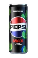 Napój gazowany PEPSI MAX LIME NO SUGAR ORIGINAL 330ml PUSZKA SZWEDZKA