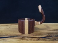 Kufel drewniany 250ml Jesion Sapeli