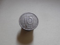 10 ore 1957 r. Szwecja srebro.