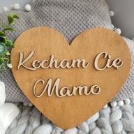Tabliczka do sesji rodzinnej KOCHAM CIĘ MAMO do zdjęć na Dzień Matki