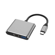 Adapter USB-C 3.1 do HDMI USB 3.0 PD Kompaktowy Hub do Macbooków Smartfonów