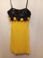 sukienka żółta czarna