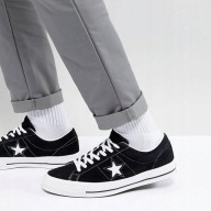 Buty trampki Converse One Star OX Black White 44 US10 28.5cm (158369C)