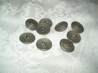 GUZIKI OŁOWIANE Z WZORKIEM VINTAGE - 9 SZT.