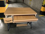 PIĘKNY STÓŁ POD KOMPUTER, PODSTAWA OD MASZYNY DO SZYCIA SINGER