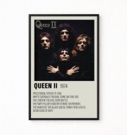 Plakat A4 z ramką QUEEN 21x29,7cm