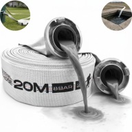 WĄŻ STRAŻACKI 2 cale 52mm 20m DO BRUDNEJ WODY SZAMBA SZYBKOZŁĄCZA DO POMPY