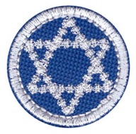 GWIAZDA DAWIDA ___ ŁATKA, NASZYWKA 3,5cm