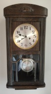 Stary piękny zegar wahadłowy Gustav Becker P37 H sygnowany sprawny
