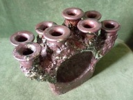Ceramiczny świecznik znanej artystki Anu Pentik - Design z lat 70-tych