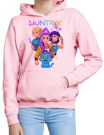 Huntix Różowa Bluza Młodzieżowa z Kapturem - 128