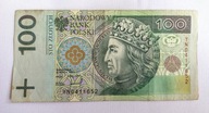 STO ZŁOTYCH 100, BANKNOT SERIA ZASTĘPCZA YN0411652, 1994 ROK, RZADKI