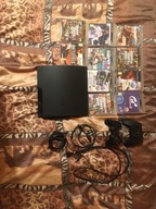Playstation 3 slim+10 gier+2 pady+okablowanie