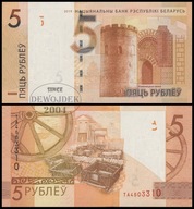 BNB - BIAŁORUŚ 5 Rubli 2019 TA 4503310 # P44 # UNC