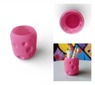 Pojemnik na kredki flamastry Organizer na biurko Bubble Ciemny Róż Różowy