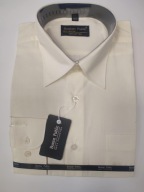 KOSZULA MĘSKA JASNY BEŻ BOSTON PUBLIC 40/41 nr 647B