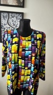 Bluzka damska 3XL wyraziste kolory efektowny wzór uciągliwa super