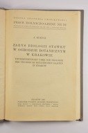 J. KUKUCZ ZARYS BIOLOGII STAWKU W OGRODZIE BOTANICZNYM W KRAKOWIE 1937 r.