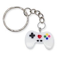 Brelok GAMINGOWY Kontroler Pad Xbox Zawieszka Prezent DO KLUCZY Biały