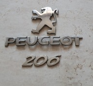 Peugeot 206 emblemat tylnej klapy napis