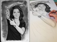 PORTRET portrety na zamówienie ze zdjęcia PREZENT KARYKATURA A3 jedna osoba