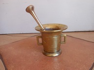 ŁADNY STARY MOZDZIERZ MOSIĘŻNY