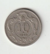 Austria 10 Heller 1909 ladny stan
