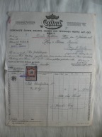 A-WĘGRY WIEDEŃ KOZY k/BIELSKO FABRYKA MYDŁA i ŚWIEC CENTRA RACHUNEK 1918