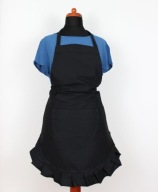 Elegancki wytrzymały czarny fartuch kelnerski NOWY