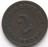 Niemcy 2 pf.1907 A