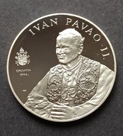 CHORWACJA 100 KUNA 1994 PAPIEŻ JAN PAWEŁ II SREBRO MENNICZA RZADKA