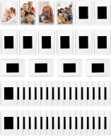 50x MINI MAGNETYCZNE RAMKI NA ZDJECIA PRZEZROCZYSTE