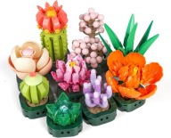 YESHIN Botanical Collection - zestaw 9 mini roślin z klocków