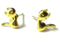 Kolczyki mini Kotki 9 x 9 mm