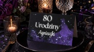 WINIETKI URODZINOWE – ELEGANCKIE CZARNO-FIOLETOWE (6 SZT.)