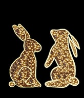 Zajączki wielkanocne LED Dekoracje Iluminacje Wielkanoc 200 x 170 cm